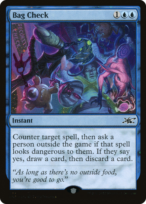 Bag Check (Galaxy Foil) (UNF-322) - Unfinity Foil