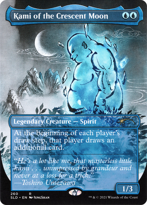 Kami of the Crescent Moon (SLD-260) - Secret Lair Drop (Borderless) Foil