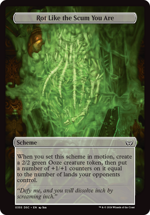 Rot Like the Scum You Are (Full Art) (A:DSC-355) - Duskmourn: House of Horror Commander