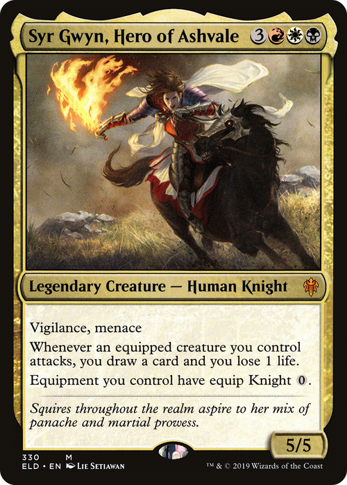 Syr Gwyn, Hero of Ashvale (ELD-330) - Throne of Eldraine Foil