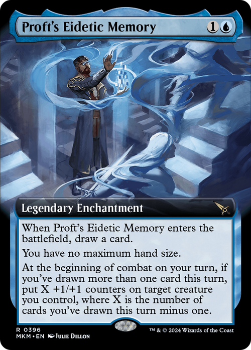 Proft's Eidetic Memory (Extended Art) (MKM-396) - Murders at Karlov Manor: (Extended Art) Foil