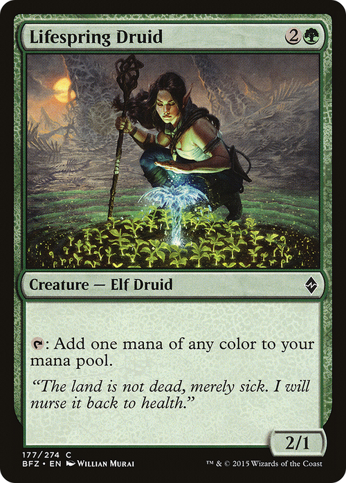 Lifespring Druid (BFZ-177) - Battle for Zendikar