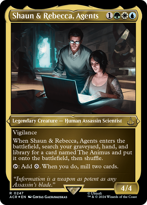 Shaun & Rebecca, Agents (Foil Etched) (ACR-247) - Assassin's Creed Foil