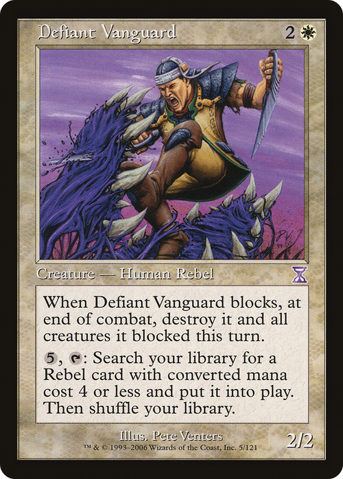 Defiant Vanguard (TSB-005) - Time Spiral Timeshifted Foil