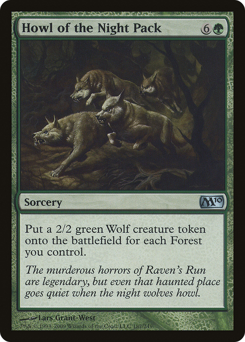 Howl of the Night Pack (M10-187) - Magic 2010 Foil