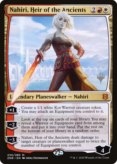 Nahiri, Heir of the Ancients (PPZNR-230P) - Zendikar Rising Promos