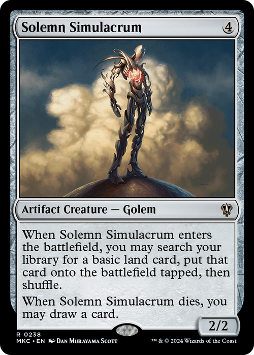 Solemn Simulacrum (MKC-238) - Murders at Karlov Manor Commander