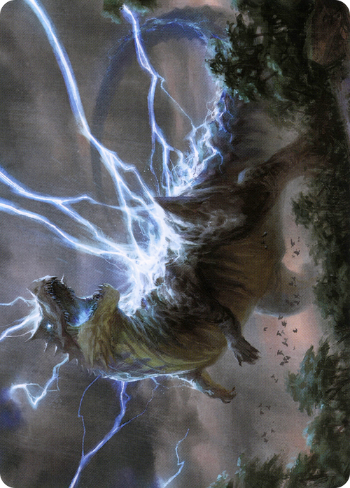 Thrasta, Tempest's Roar // Thrasta, Tempest's Roar (AMH2-041) - Modern Horizons 2 Art Series (Borderless) Foil