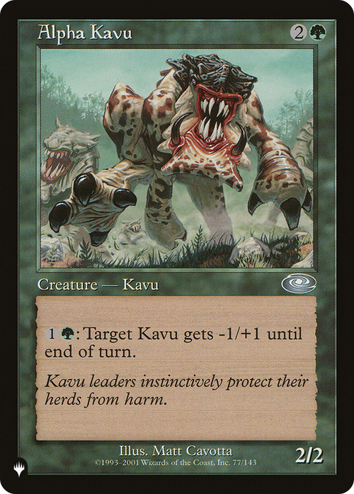 Alpha Kavu (LIST-PLS-77) - The List