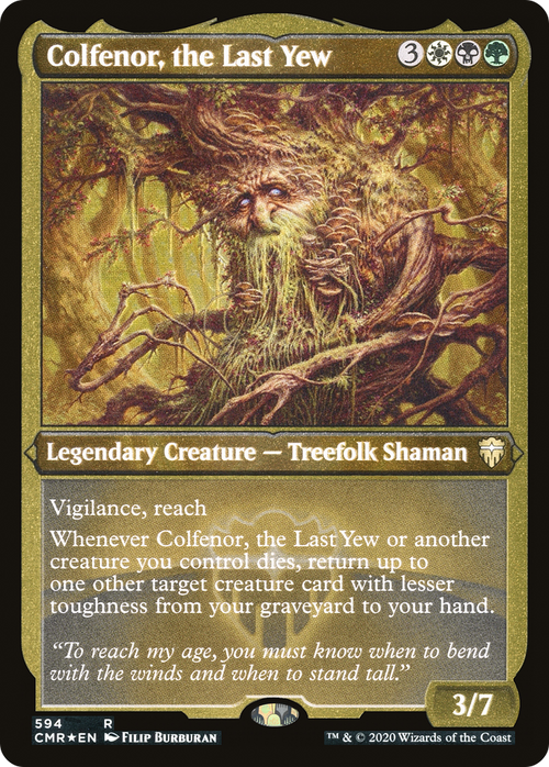 Colfenor, the Last Yew (Foil Etched) (CMR-594) - Commander Legends Etched Foil