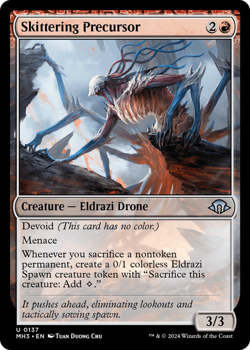 Skittering Precursor (MH3-137) - Modern Horizons 3: (devoid) Foil
