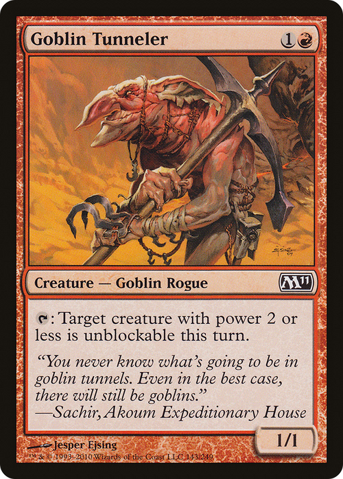 Goblin Tunneler (M11-143) - Magic 2011 Foil