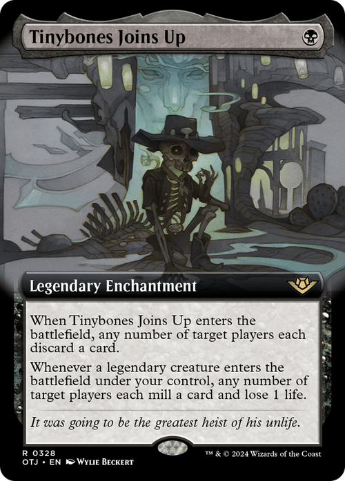 Tinybones Joins Up (Extended Art) (OTJ-328) - Outlaws of Thunder Junction: (Extended Art) Foil