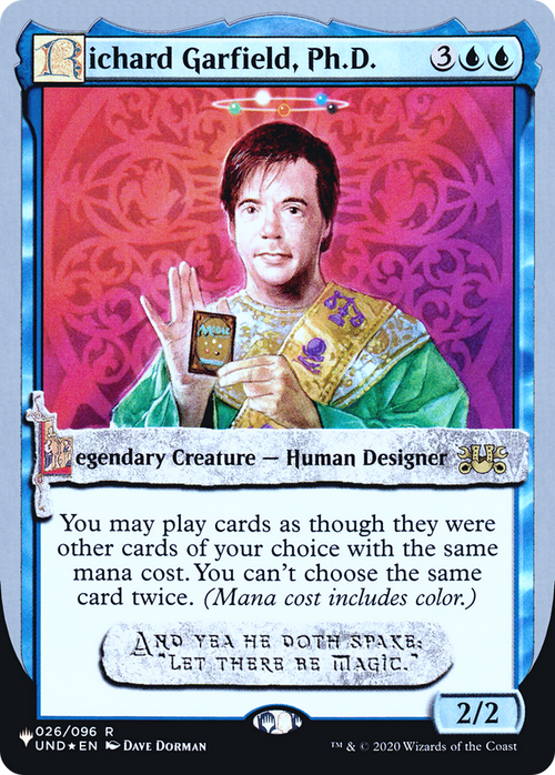 Richard Garfield, Ph.D. (LIST-026/096) - The List (Unfinity Foil Edition) Foil