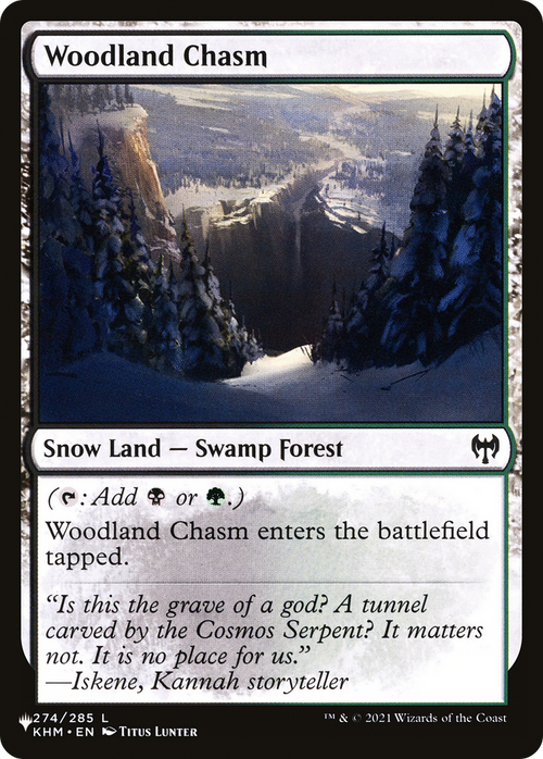 Woodland Chasm (LIST-274) - The List: (snow)
