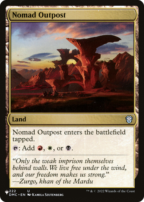 Nomad Outpost (LIST-222/048) - The List