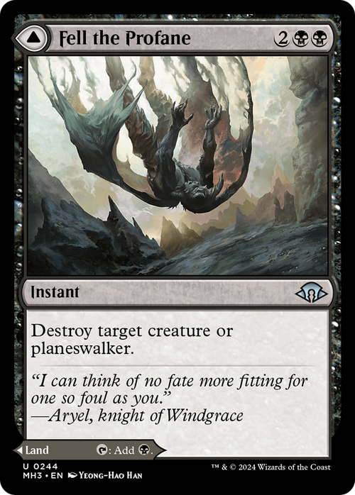 Fell the Profane (MH3-244) - Modern Horizons 3 Foil