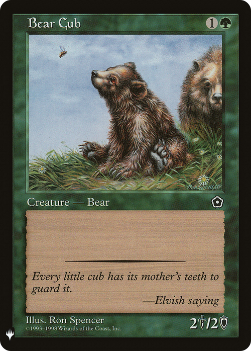 Bear Cub (LIST-P02-123) - The List