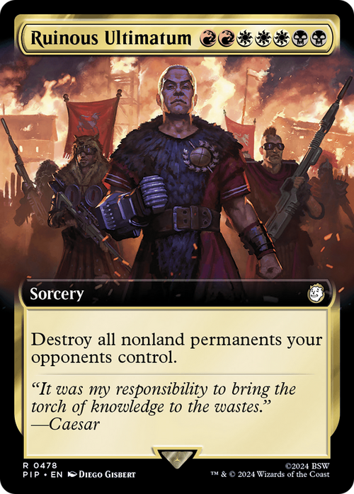 Ruinous Ultimatum (Extended Art) (PIP-478) - Fallout: (Extended Art) Foil