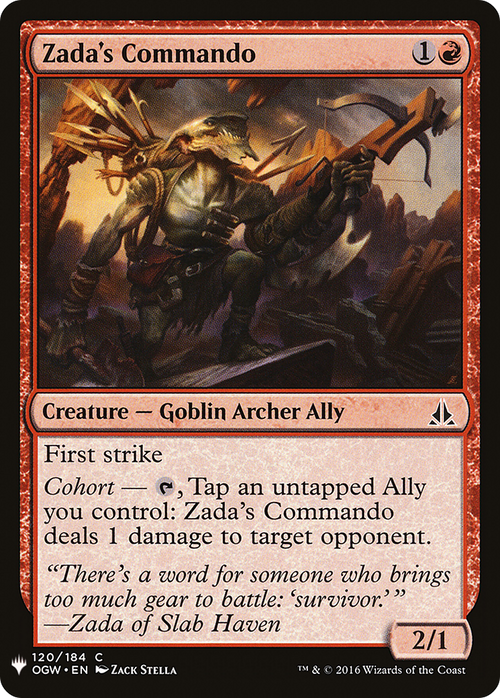 Zada's Commando (LIST-OGW-120) - The List