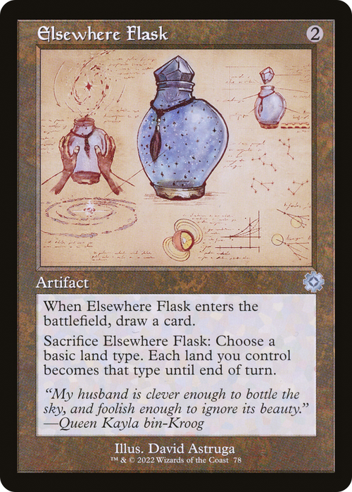 Elsewhere Flask (Schematic) (BRR-078) - The Brothers' War Retro Artifacts Foil
