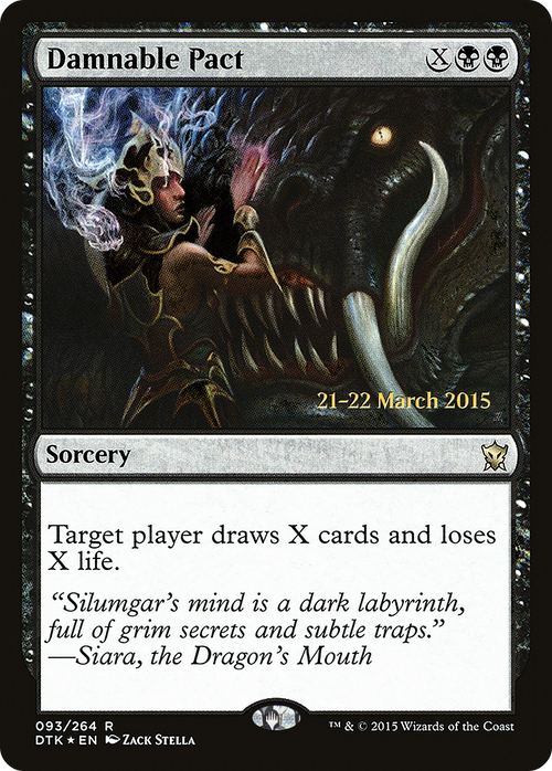 Damnable Pact (PRE-93S) - Dragons of Tarkir Promos Foil