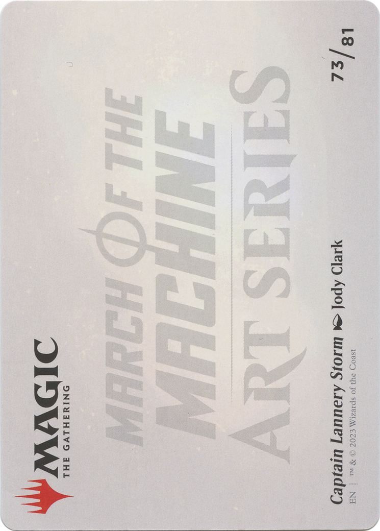Captain Lannery Storm // Captain Lannery Storm (AMOM-073) - March of the Machine Art Series (Borderless) Foil