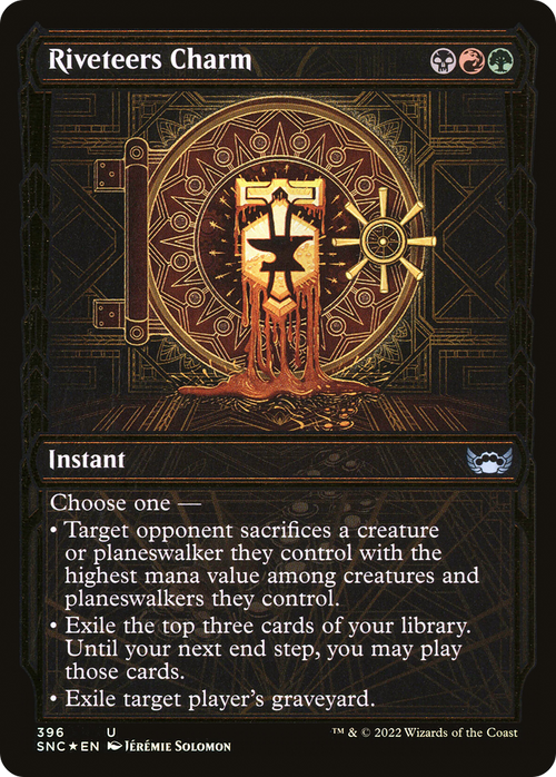 Riveteers Charm (Gilded Foil) (SNC-396) - Streets of New Capenna: (Showcase) Foil