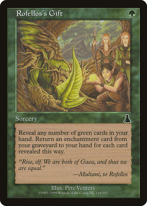 Rofellos's Gift (UDS-119) - Urza's Destiny Foil