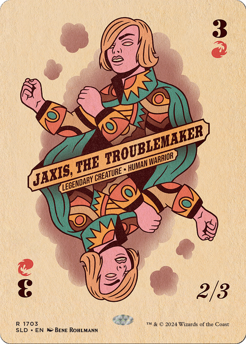 Jaxis, the Troublemaker (SLD-1703) - Secret Lair Drop (Borderless) Foil
