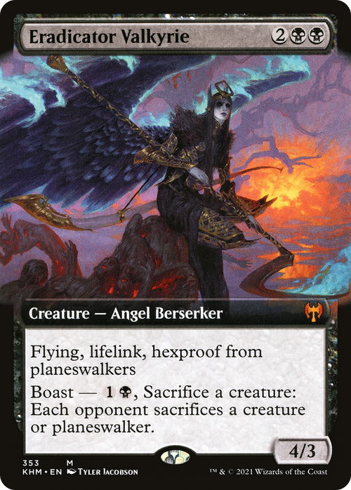 Eradicator Valkyrie (Extended Art) (KHM-353) - Kaldheim: (Extended Art) Foil