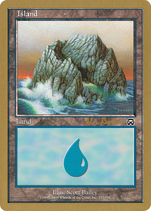 Island (337) - 2001 Alex Borteh (MMQ) (WCD-) - World Championship Decks 2001