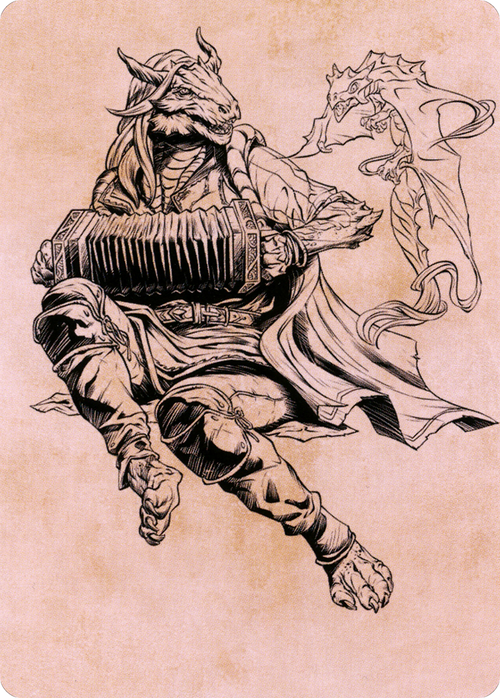 Korlessa, Scale Singer // Korlessa, Scale Singer (ACLB-068) - Battle for Baldur's Gate Art Series (Borderless)