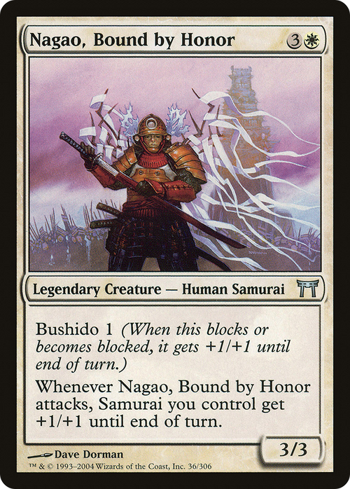 Nagao, Bound by Honor (CHK-036) - Champions of Kamigawa Foil