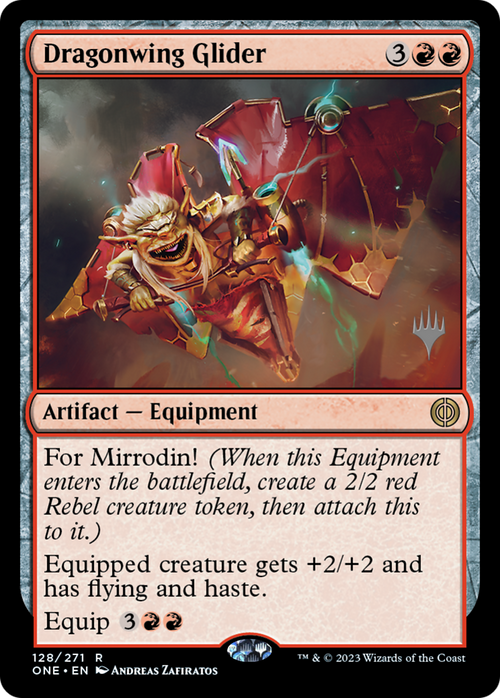 Dragonwing Glider (PPONE-128) - Phyrexia: All Will Be One Promos Foil