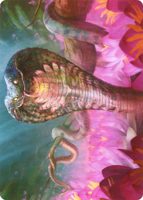 Lotus Cobra // Lotus Cobra (AZNR-071) - Zendikar Rising Art Series (Borderless) Foil
