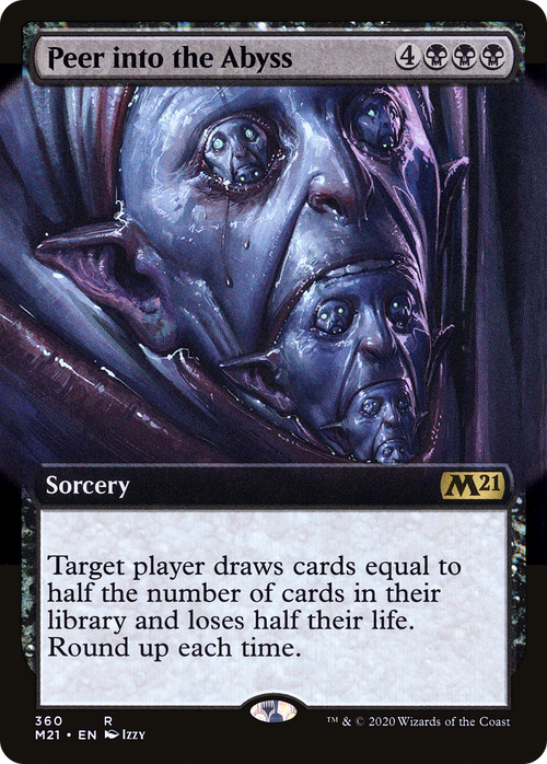 Peer Into the Abyss (Extended Art) (M21-360) - Core Set 2021: (Extended Art)