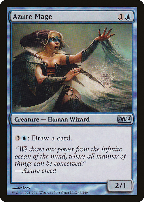 Azure Mage (M12-045) - Magic 2012 Foil