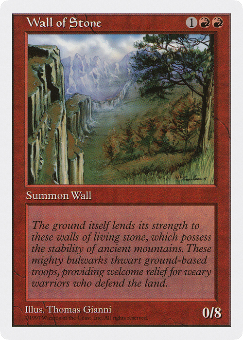 Wall of Stone (5ED-274) - Fifth Edition