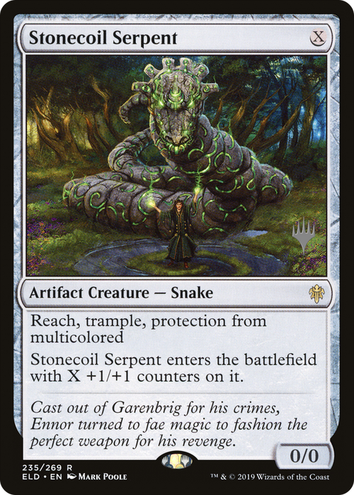 Stonecoil Serpent (PPELD-235P) - Throne of Eldraine Promos Foil