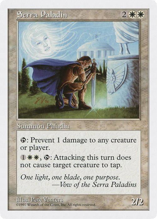 Serra Paladin (5ED-061) - Fifth Edition