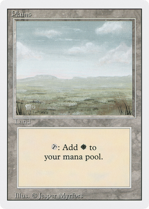 Plains (C) (3ED-295) - Revised Edition