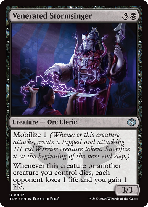 Venerated Stormsinger (TDM-097) - Tarkir: Dragonstorm
