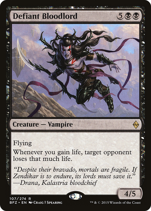 Defiant Bloodlord (BFZ-107) - Battle for Zendikar