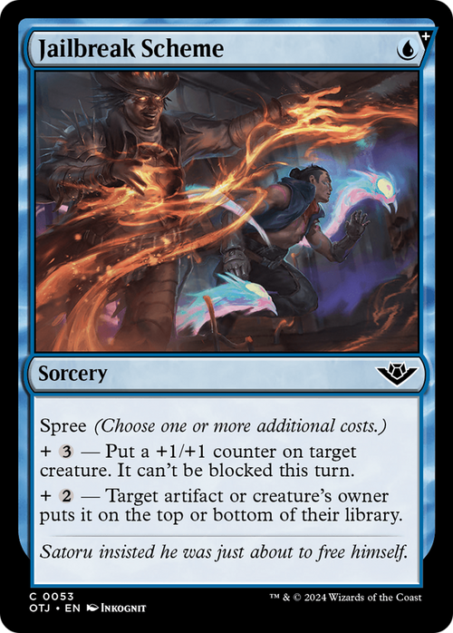 Jailbreak Scheme (OTJ-053) - Outlaws of Thunder Junction: (spree) Foil