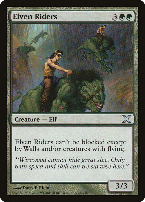 Elven Riders (10E-259) - Tenth Edition