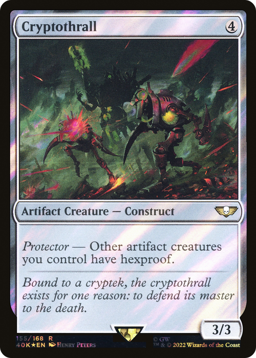 Cryptothrall (Surge Foil) (40K-155) - Warhammer 40,000 Commander Foil