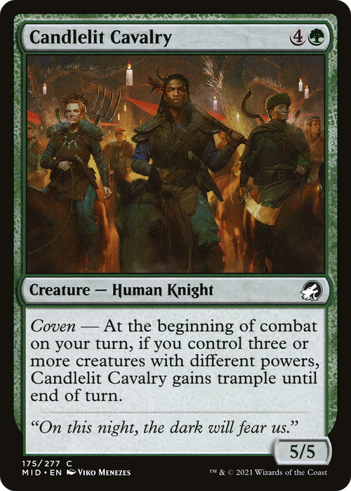 Candlelit Cavalry (MID-175) - Innistrad: Midnight Hunt Foil