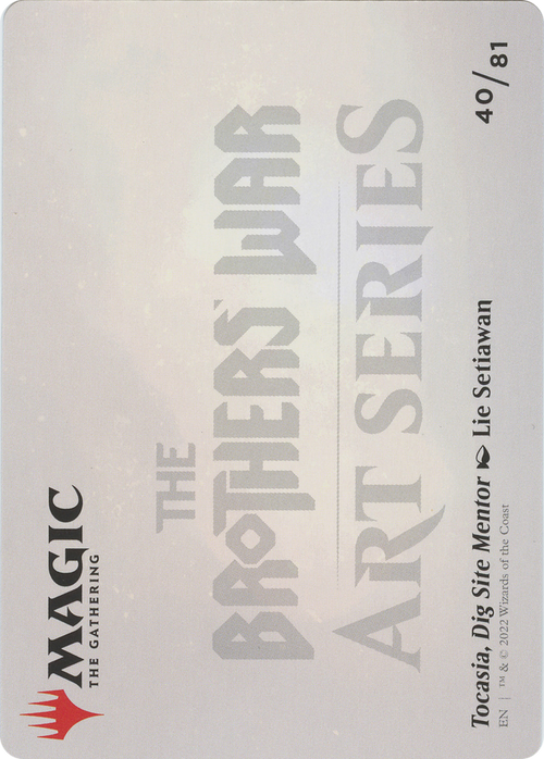 Tocasia, Dig Site Mentor // Tocasia, Dig Site Mentor (ABRO-040) - The Brothers' War Art Series (Borderless)