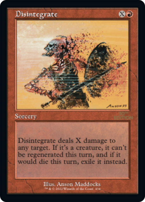 Disintegrate (Retro Frame) (30A-434) - 30th Anniversary Edition